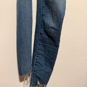 PAIGE Dark Blue Cropped Jeans